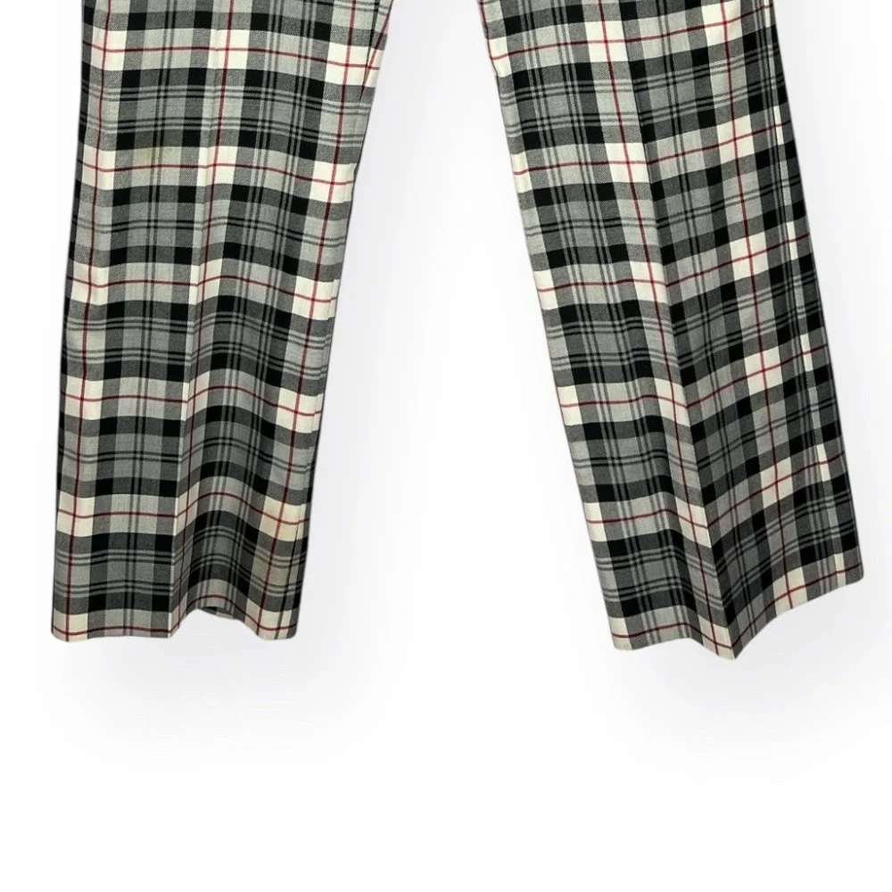 Ian Poulter Design Plaid Golf Pants Men 36x32 Milled Wool Tartan British Trouser